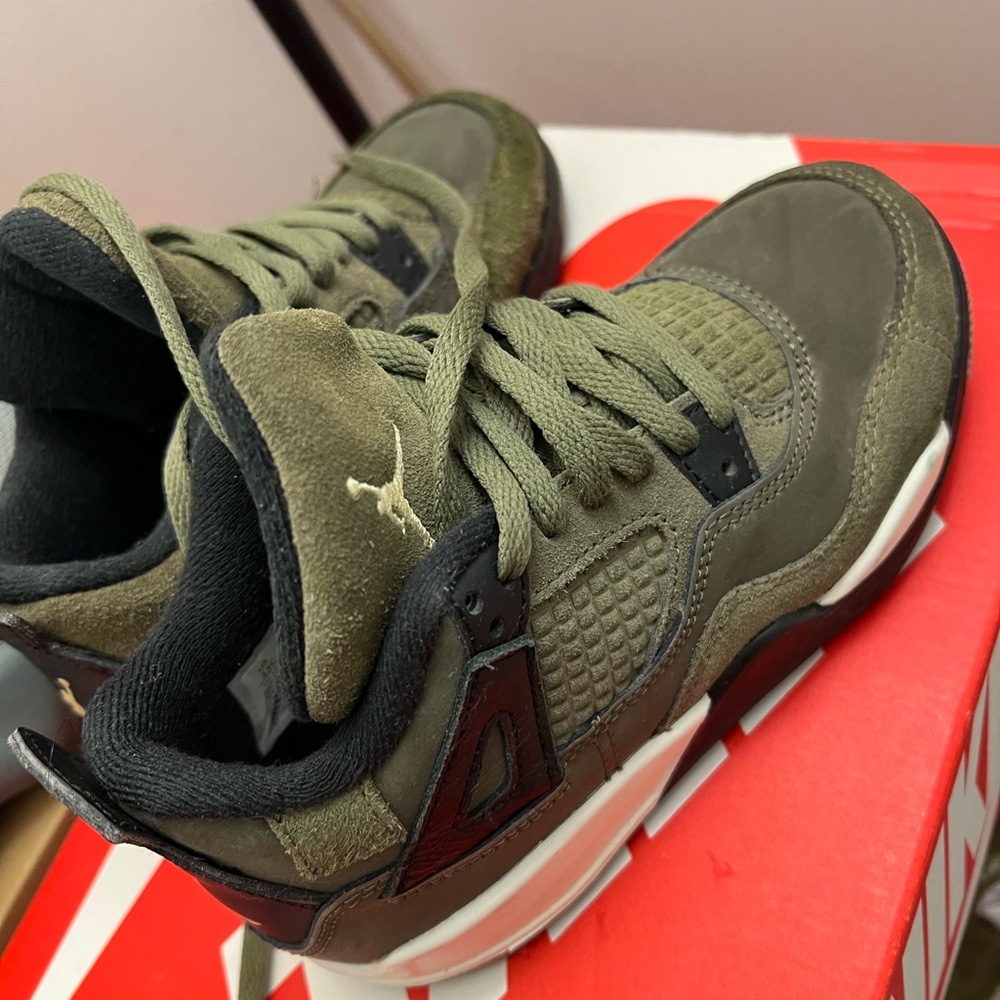 Jordan Green and Black Chunky Sneakers with Suede